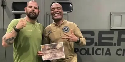 Anderson Silva treina para se tornar um policial nos Estados Unidos • Reprodução/Instagram/Anderson Silva
