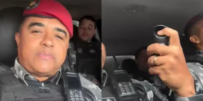 PM do Piauí investiga uso de spray de pimenta em viatura fechada com três policiais Foto: Reprodução/Redes Sociais